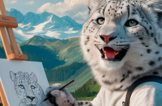 Конкурс детских рисунков «Летние каникулы снежного барса»